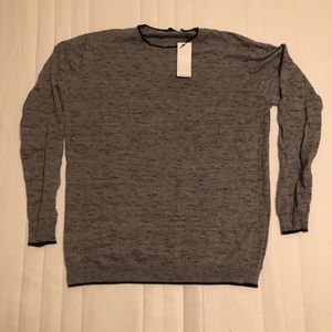 Thomas Payne crew neck gray/navy pullover sweater